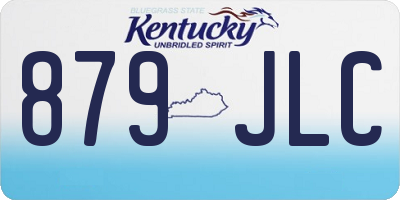 KY license plate 879JLC