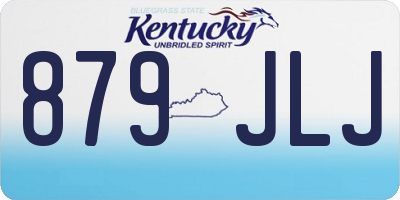 KY license plate 879JLJ
