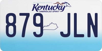 KY license plate 879JLN