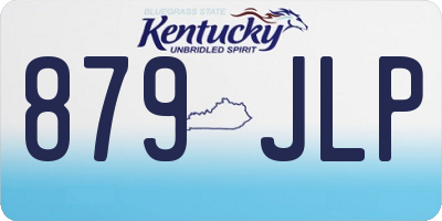 KY license plate 879JLP