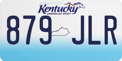 KY license plate 879JLR