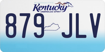 KY license plate 879JLV