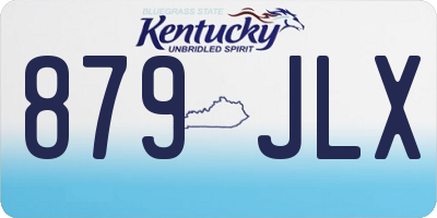 KY license plate 879JLX