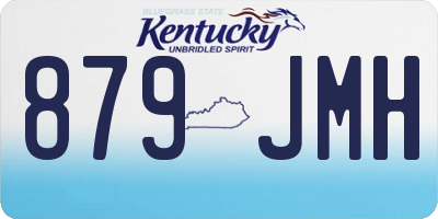 KY license plate 879JMH