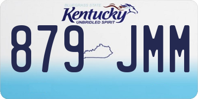 KY license plate 879JMM