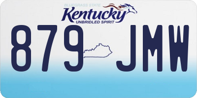 KY license plate 879JMW