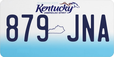 KY license plate 879JNA