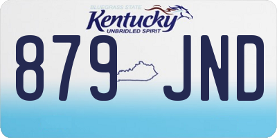 KY license plate 879JND