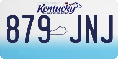 KY license plate 879JNJ