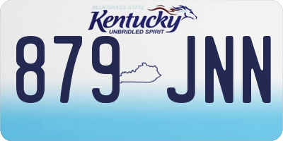 KY license plate 879JNN