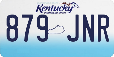 KY license plate 879JNR