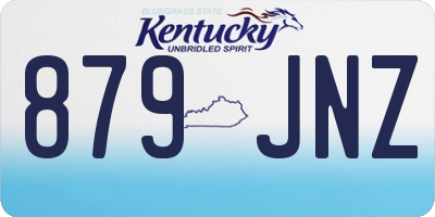KY license plate 879JNZ