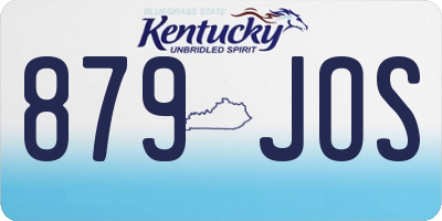 KY license plate 879JOS