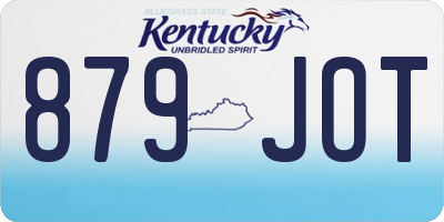 KY license plate 879JOT