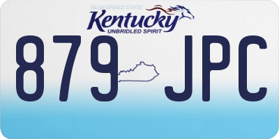 KY license plate 879JPC