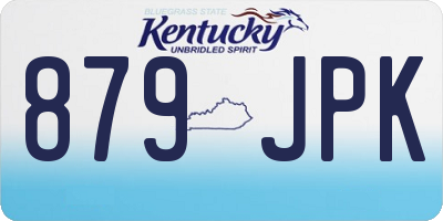KY license plate 879JPK