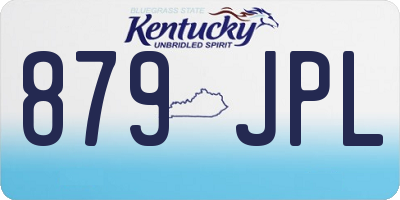 KY license plate 879JPL