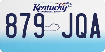 KY license plate 879JQA