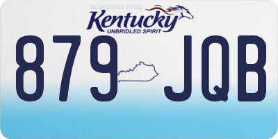 KY license plate 879JQB