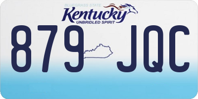 KY license plate 879JQC