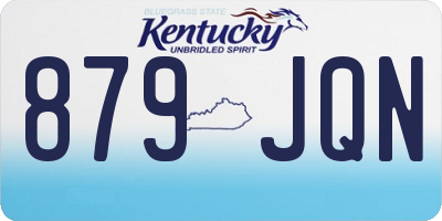 KY license plate 879JQN