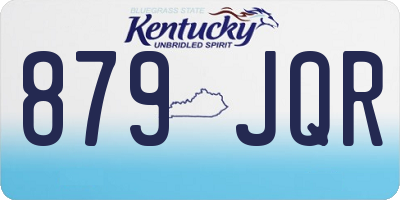 KY license plate 879JQR