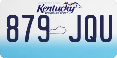 KY license plate 879JQU