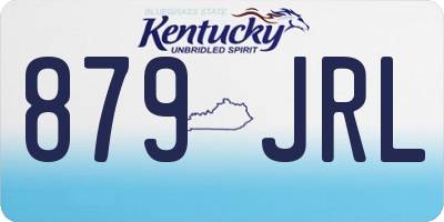 KY license plate 879JRL