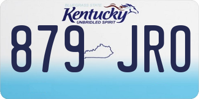 KY license plate 879JRO