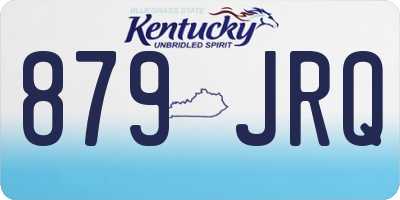 KY license plate 879JRQ