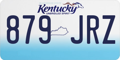 KY license plate 879JRZ