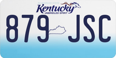 KY license plate 879JSC