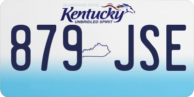 KY license plate 879JSE