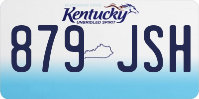 KY license plate 879JSH
