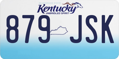 KY license plate 879JSK