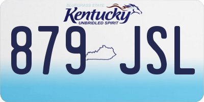 KY license plate 879JSL