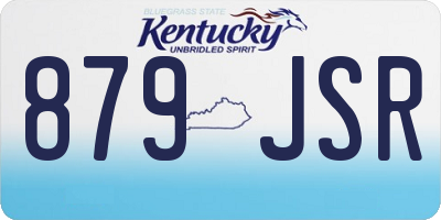 KY license plate 879JSR