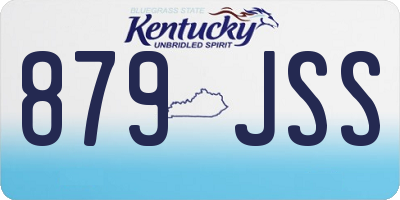 KY license plate 879JSS