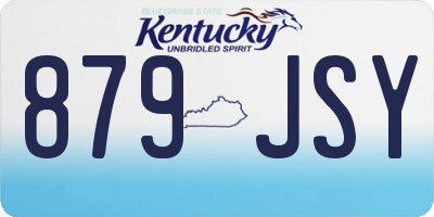 KY license plate 879JSY