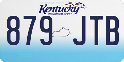 KY license plate 879JTB
