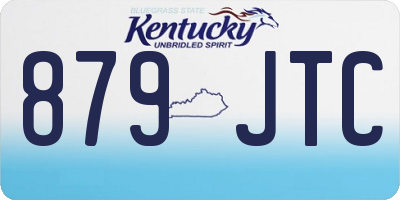 KY license plate 879JTC