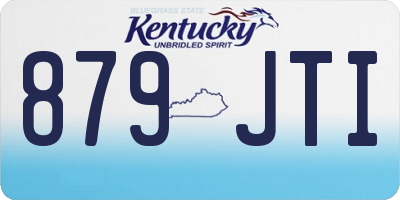 KY license plate 879JTI