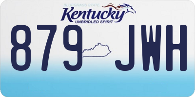 KY license plate 879JWH
