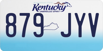 KY license plate 879JYV