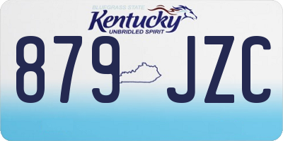 KY license plate 879JZC