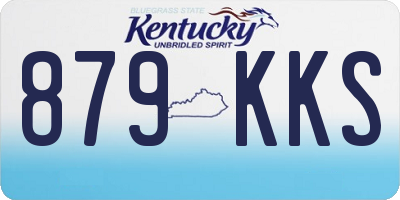 KY license plate 879KKS