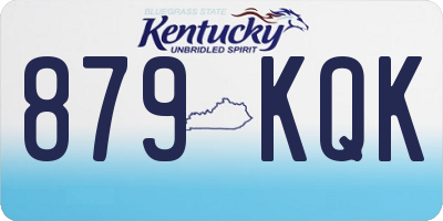KY license plate 879KQK