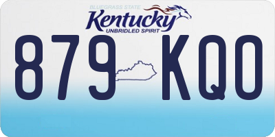 KY license plate 879KQO