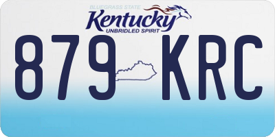 KY license plate 879KRC