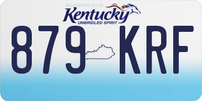 KY license plate 879KRF